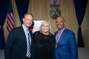 Left to right: Art Edmonds, Jennifer Bertrand, Montel Williams