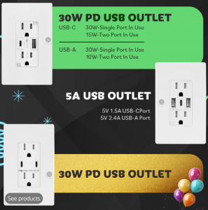 USB outlets bf