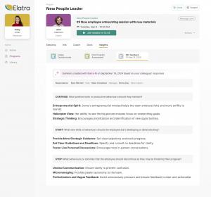 Elatra's AI Feedback Assistant summary