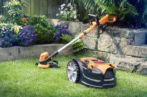 Robot mower and grass trimmer