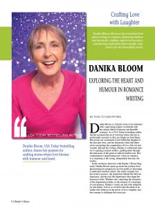 Danika Bloom' s feature on Reader's House magazine page 1