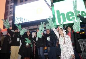 SVC team members spread cheer at Times Square