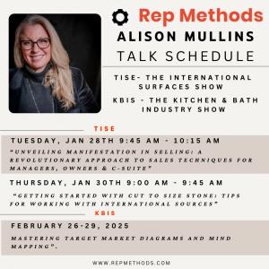 During the upcoming Winter show season Alison will be a featured guest speaker and presenter at TISE and KBIS, two of the industries leading tradeshows.