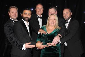 Storetec team at the Document Manager Awards with their Workflow/BPM Product of the Year award.