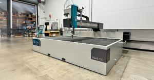 Image of a flow water jet cutter - the mach 150