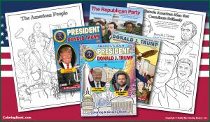 Ultimate Three Volume Set Coloring Book Art Collection Coloring Books of Donald J Trump