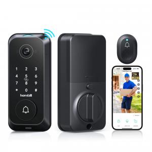 Hornbill Camera Lock T1丨4-in-1 Keyless Door Lock with 2K Camera & Doorbell-Main image with white background