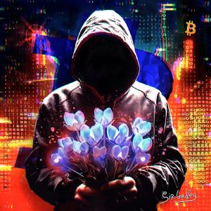 “Neon Bloom” by Sir Gadfly, debuted at the 2023 Inscribing Amsterdam BTC Conference—an electrifying 1/1 work blending glitch aesthetics and Bitcoin symbolism into a bold vision of decentralized futurism.