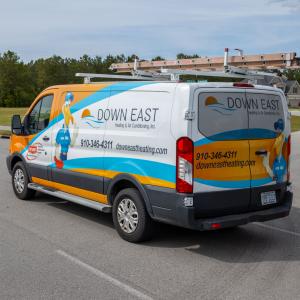 Down East Heating & Air Conditioning Van