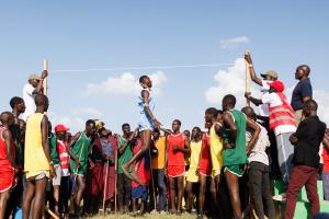 Kenya Maasai Olympics Standing High Jump