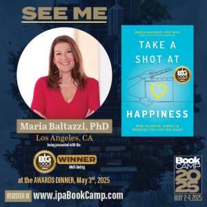 The NYC Big Book Award will be presented to Maria Baltazzi, PhD, MFA in person at the dinner on May 3rd