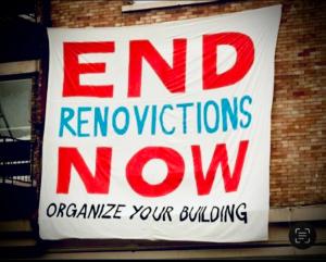 End Renovictions Now Banner - Organize Your Building - Save Affordable Housing