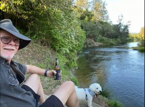 Myles enjoying a little downtime somewhere off the beaten path in outback Australia!