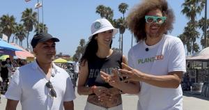 Redfoo, Jazzy & PLANT CEO hit Venice Beach