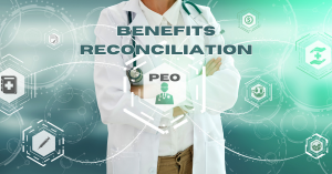 Benefits reconciliation through PEOs