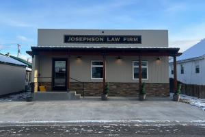 Exterior of the Josephson Law Firm building in Big Timber, Montana, now part of Silverman Law Office.