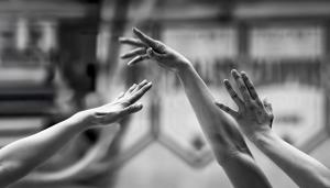 The hands can exhibit graceful emotions even during extreme competition.