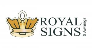 Royal Signs & Awnings logo, representing the best sign company in Houston, TX, showcasing a professional and modern design that reflects quality and innovation in signage solutions