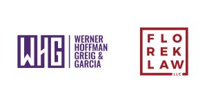 Logos for Werner, Hoffman, Greig & Garcia and Florek Law