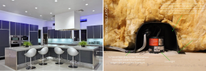 Kitchen and cross section