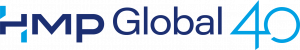 HMP Global logo with 40 at the end