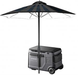 New Anker SOLIX Solar Beach Umbrella & EverFrost Cooler