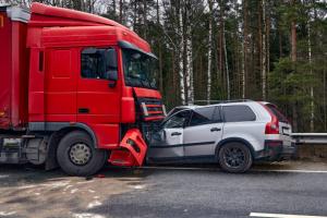 Truck and Car Accident