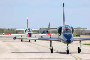 Photo of three L-39 Jets at ITPS (Canada) Ltd.