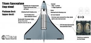 Titans Spaceplane Upper Deck (Platinum Deck) is depicted.