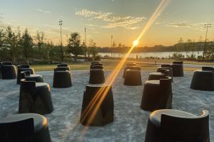 A Monument to Listening in Tom Lee Park