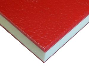 Red and White HDPE ColorCore® Sheet