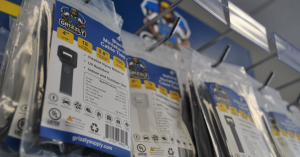Grizzly Supply cable tie zip tie in the wire management and cable management section of a retail store