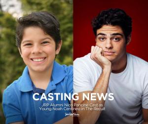 JRP Virtual alumni Nico Pancine cast as young Noah Centineo in Netflix's The Recruit Season 2, showcasing talent and success.