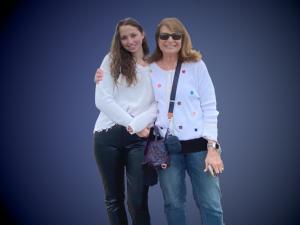 (L-R) Lilly Wise, illustrator and Joyce Kamen, author