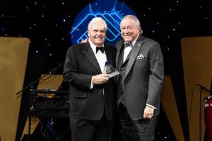 NASCAR® Team Owner, Rick Hendrick with fellow team owner and IAEG Awardee, Felix Sabates