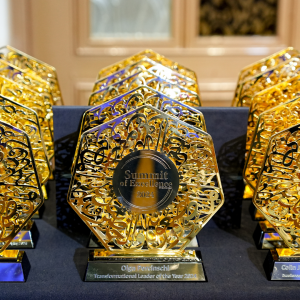 Beautiful 24k Gold Plated Trophies