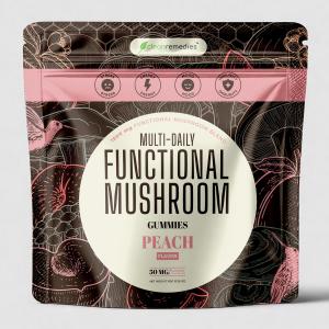 Clean Remedies’ new Multi-Daily Functional Mushroom Gummies are formulated with 100% fruiting body extracts.