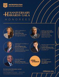 MBBA Honorees 2025