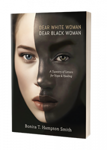 The book cover for "Dear White Woman, Dear Black Woman"