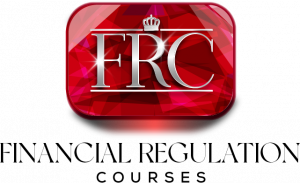 Financial Regulation Courses Logo red ruby with text Financial Regulation courses