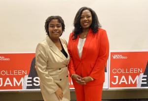 Dr Linda Pajoel and Colleen James at Kitchener Centre Fundraiser