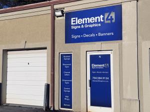 Element 4 signage at their new location