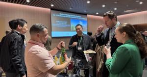 Industry professionals sample premium Japanese sake