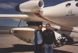 Tim Pickens with Burt Rutan at White Knight and SpaceShipOne