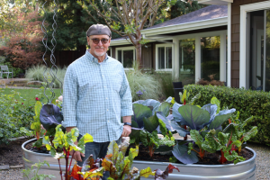 John in the garden