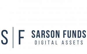 Sarson Funds Logo Dark Blue on White