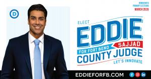 #EddieForFortBend #LetsBuildFortBend #SmartLeadership #TransparencyMatters #CommunityFirst #InnovationForAll