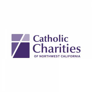 New logo for Catholic Charities of Northwest California, representing love for all - regardless of faith, background, or circumstance.