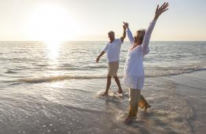 Beach couple