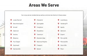 Areas We Serve